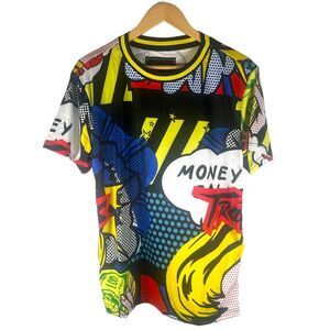NWT Money Calls Trap Comic All Over Print T-shirt Men’s M | Streetwear Urban Emo